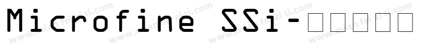 Microfine SSi字体转换